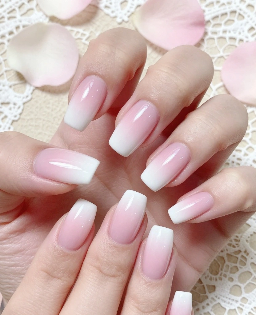 Stunning Wedding Nails Inspiration for Every Bride: 30 Ideas to Elevate Your Look - 5. Elegant Ombre Styles 1
