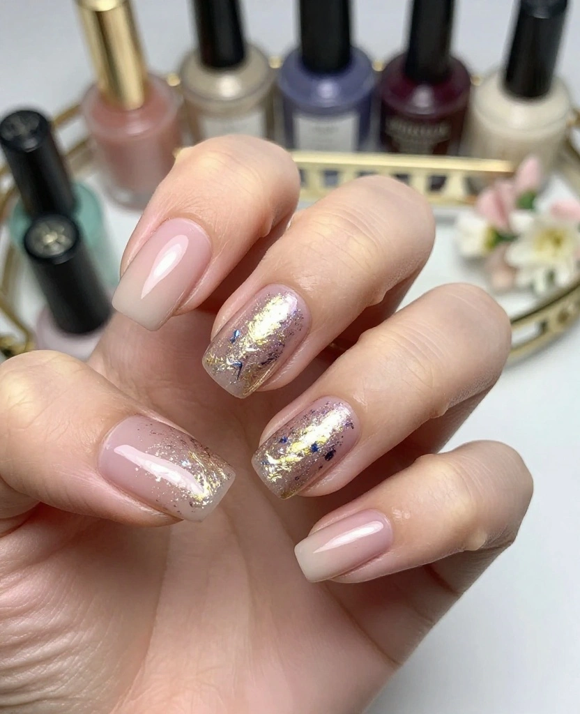 Stunning Wedding Nails for Bridesmaids: 25 Elegant Ideas to Wow on the Big Day - 20. Special Occasion Foil 1