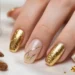 Stunning Wedding Nails with Gold Accent Ideas That Every Bride Will Love
