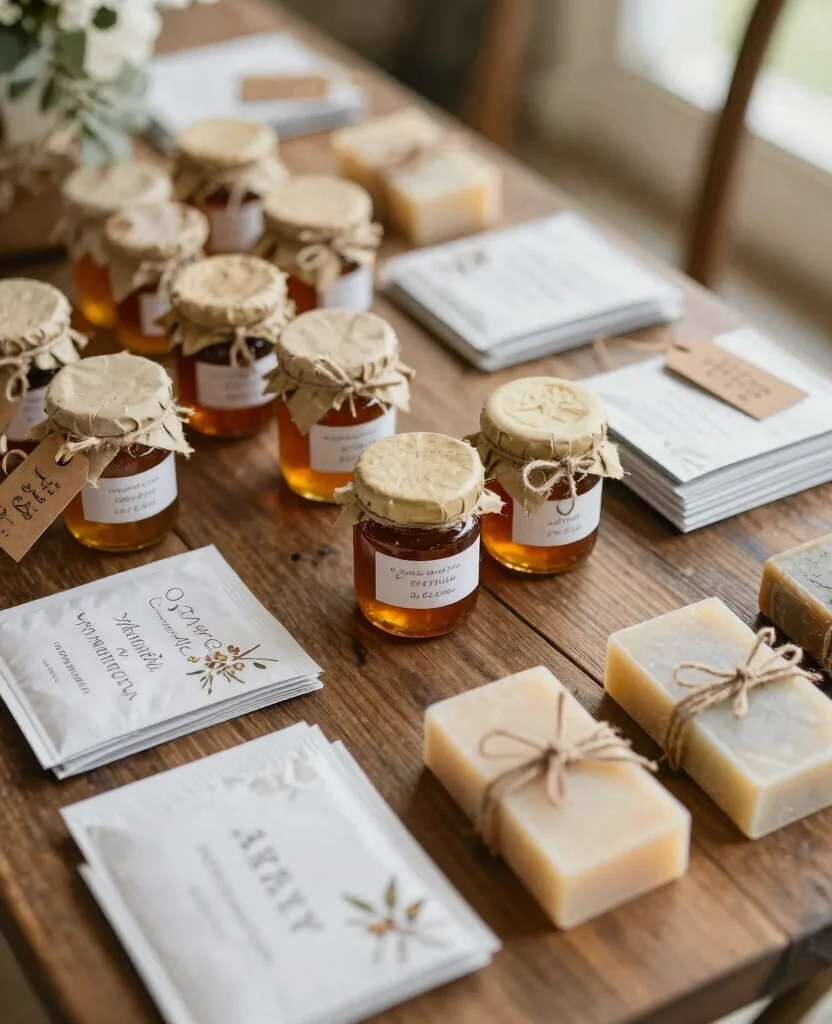 Transform Your Big Day: Inspiring Rustic Wedding Decor Ideas to Enchant Your Guests - 10. Personalized Favors 1