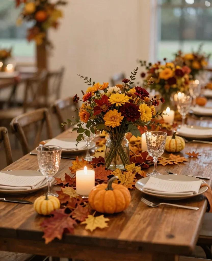 Transform Your Big Day: Inspiring Rustic Wedding Decor Ideas to Enchant Your Guests - 8. Seasonal Decor Elements 1