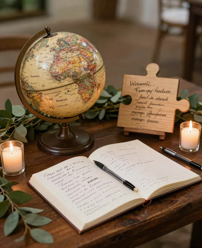 Transform Your Big Day: Inspiring Rustic Wedding Decor Ideas to Enchant Your Guests - 9. Unique Guest Book Alternatives 1