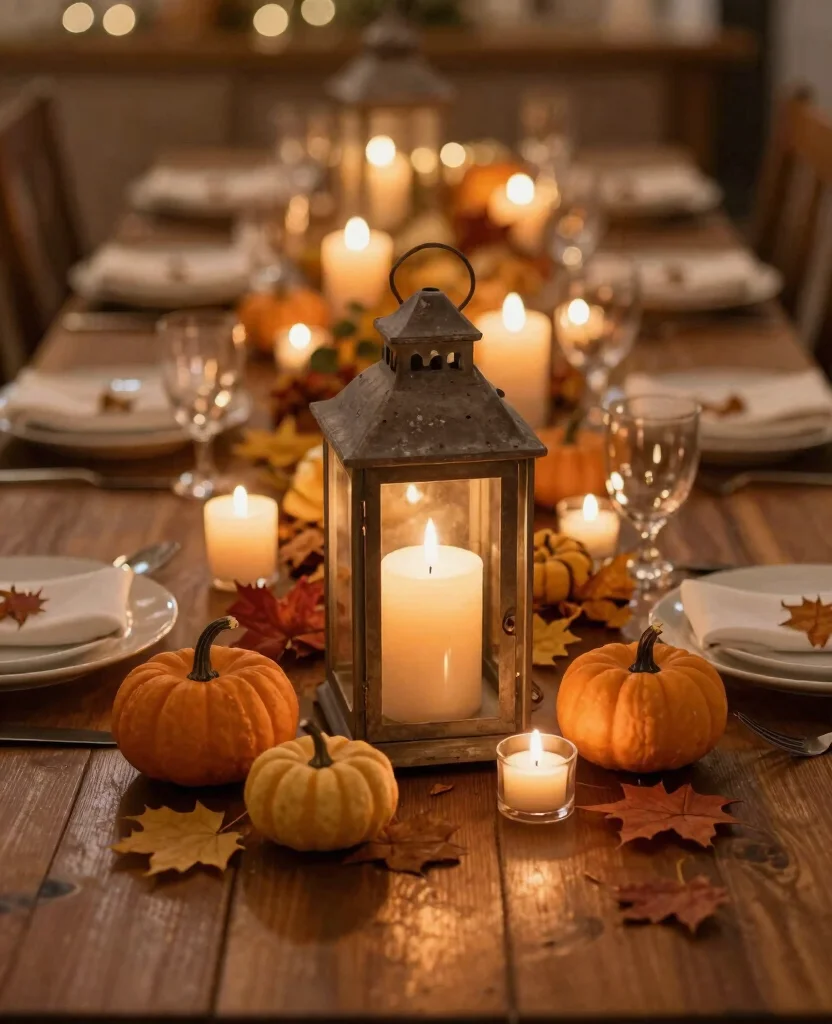 Transform Your Fall Wedding: Stunning Decorations for Memorable Receptions - 1. Cozy Candlelit Ambiance 1
