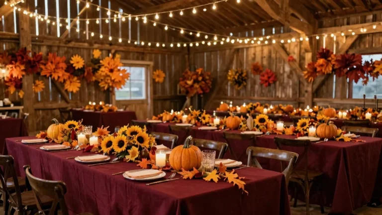 Transform Your Fall Wedding: Stunning Decorations for Memorable Receptions