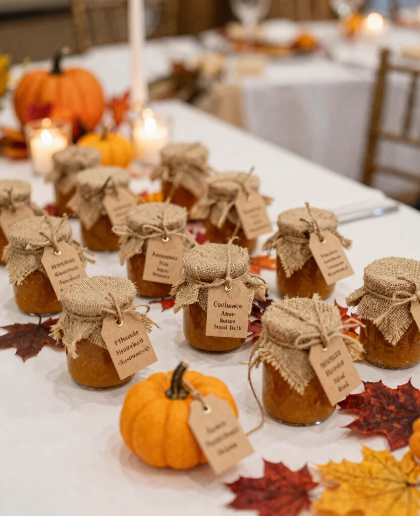 Transform Your Fall Wedding: Stunning Decorations for Memorable Receptions - 8. Creative Guest Favors 1