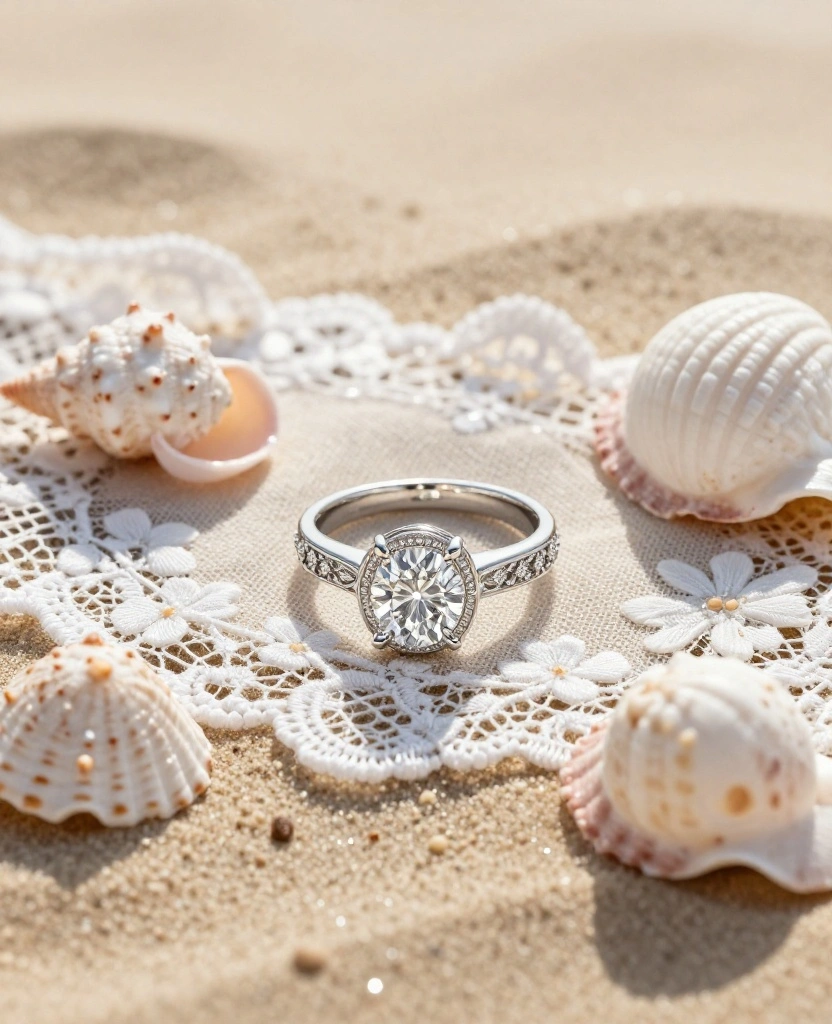Tropical Dreams: Stunning Destination Bridal Sets for Your Beach Wedding Vows - 3. Vintage Charm 1