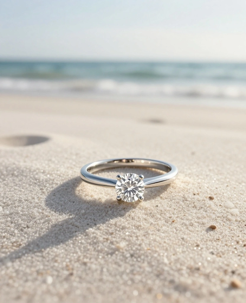 Tropical Dreams: Stunning Destination Bridal Sets for Your Beach Wedding Vows - 5. Minimalist Magic 1
