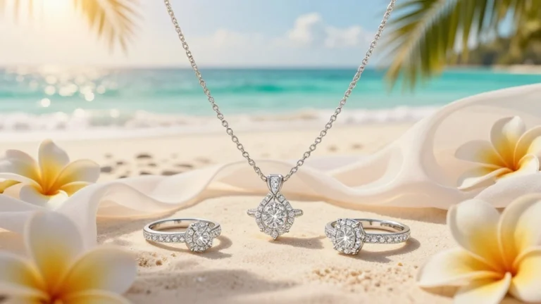 Tropical Dreams: Stunning Destination Bridal Sets for Your Beach Wedding Vows
