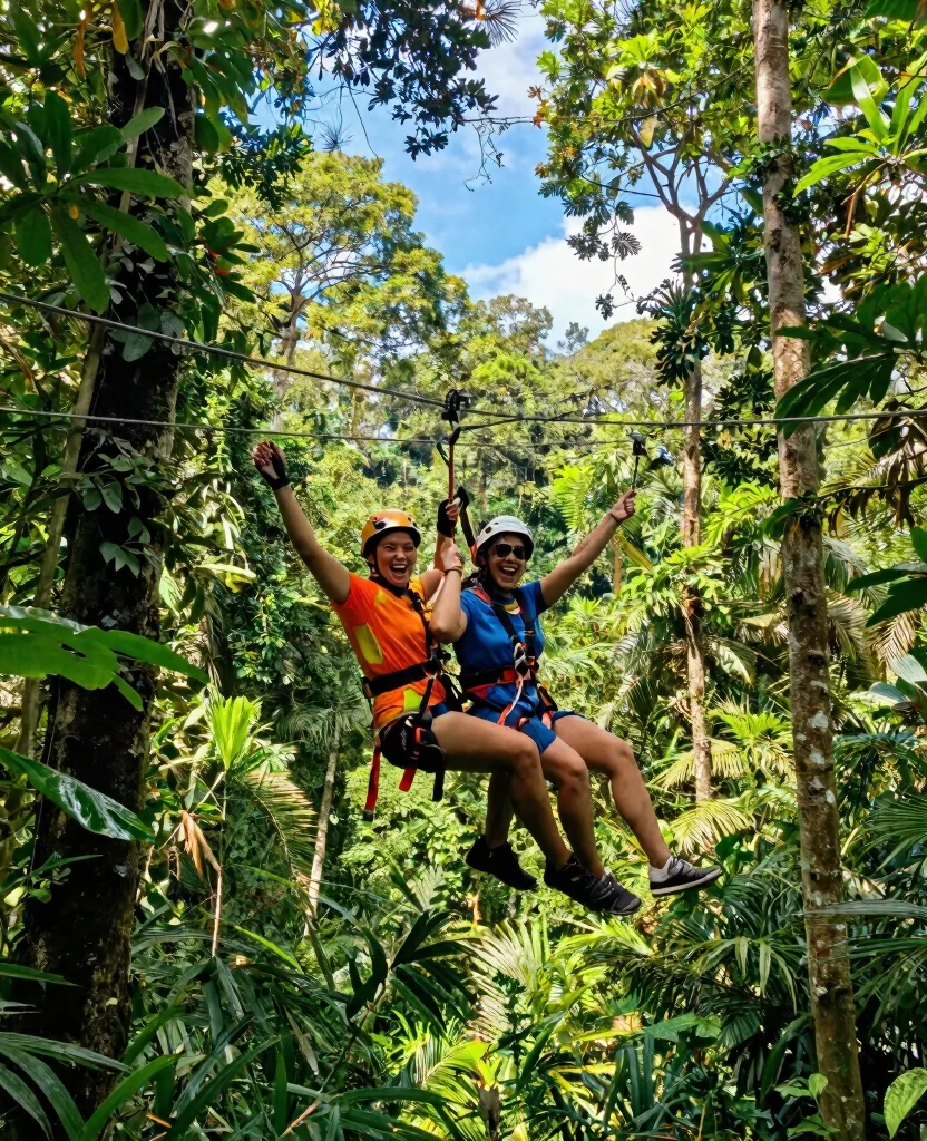 Unforgettable Adventure Honeymoon Activities for Thrill-Seekers to Ignite Your Love - 1. Zip-Lining Through Lush Canopies 1