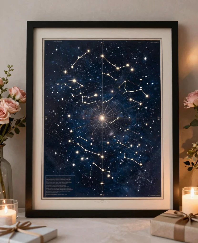 Unique Wedding Gift Ideas for the Bride and Groom They Will Cherish Forever - 1. Custom Star Map 1