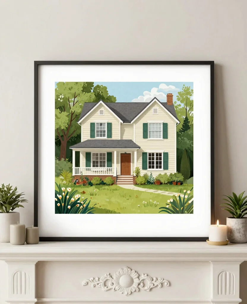 Unique Wedding Gift Ideas for the Bride and Groom They Will Cherish Forever - 3. Customized Home Portrait 1