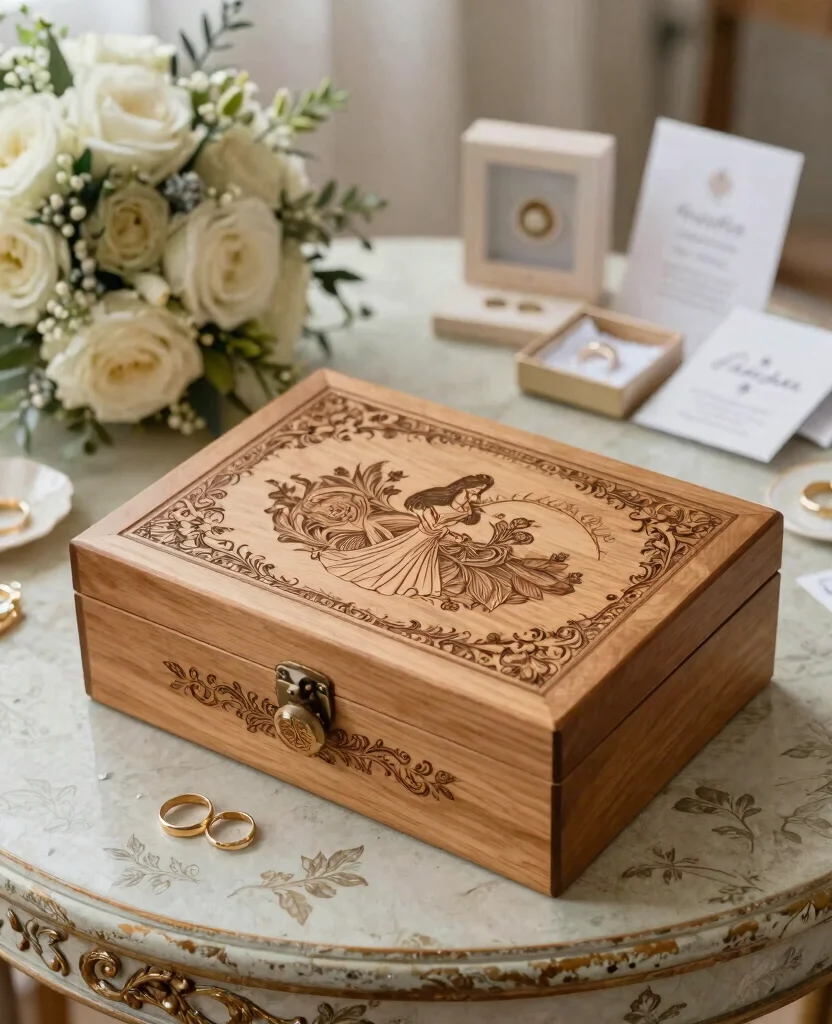 Unique Wedding Gift Ideas for the Bride and Groom They Will Cherish Forever - 5. Engraved Keepsake Box 1