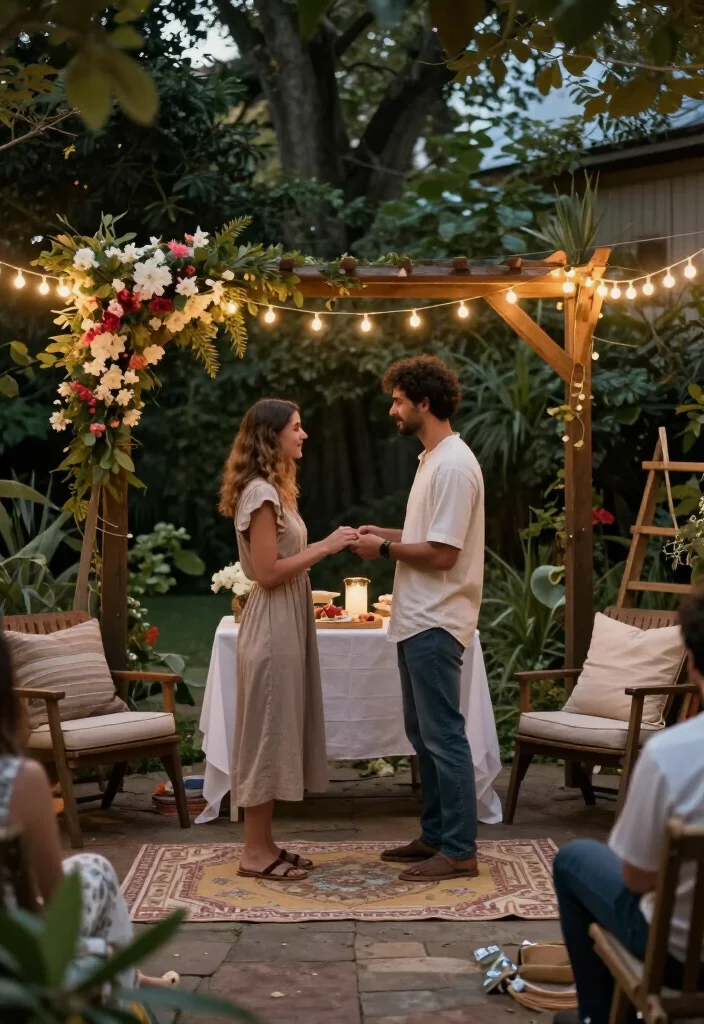 13 Elopement Wedding Ideas That Prove Less is More (You'll Love #3!) - 13. A Simple Backyard Ceremony 1