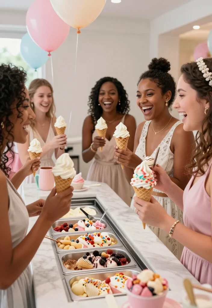 25 Unique Bridal Shower Themes That Will Leave Guests Talking (You Won't Believe #18!) - 15. Ice Cream Social 1
